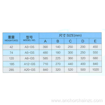 Ship outfitting parts Din Chock type A